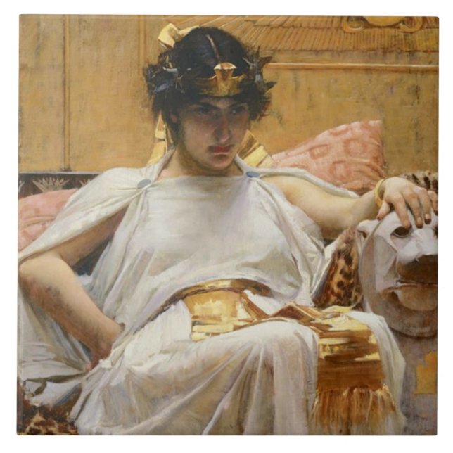 Cleopatra (Ancient Egyptian Queen) Ceramic Tile (Front)