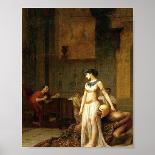 Cleopatra And Caesar By Jean Leon Gerome Poster