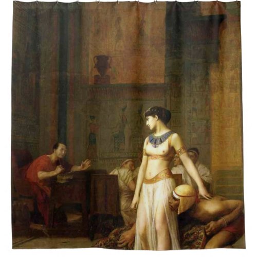 Cleopatra And Caesar By Jean Leon Gerome Shower Curtain