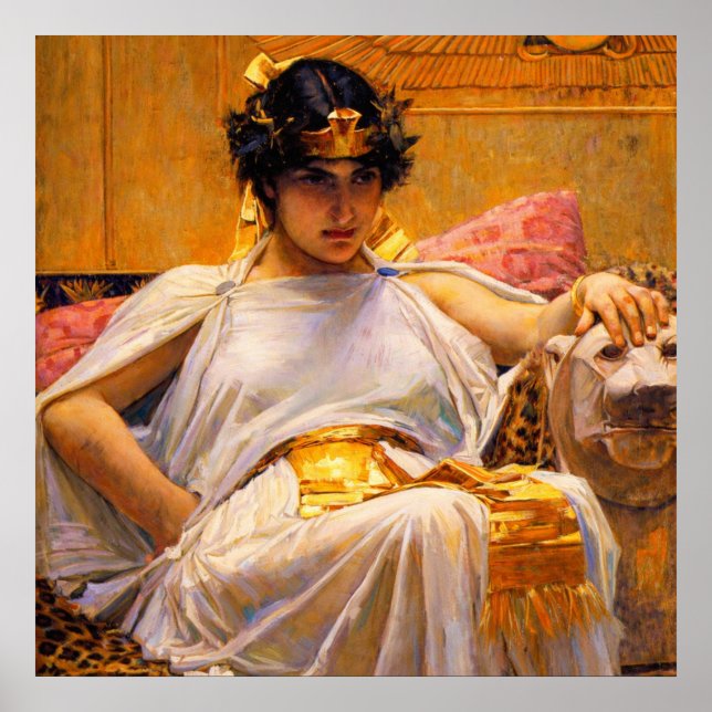 Cleopatra by John William Waterhouse Poster (Front)