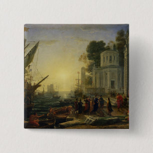 Cleopatra Disembarking at Tarsus, 1642 Pinback Button