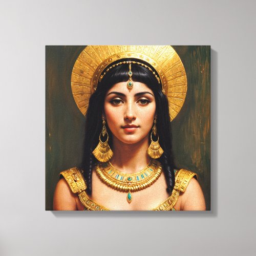 Cleopatra Egyptian Pharaoh Queen Art Canvas Print