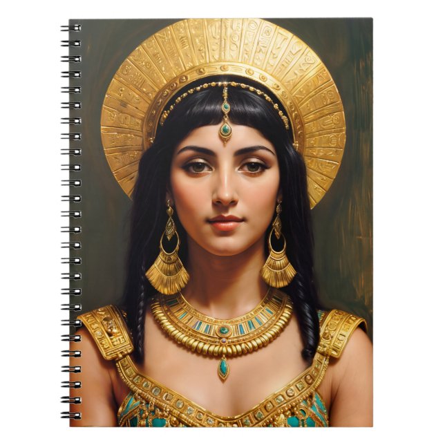 Cleopatra Egyptian Queen Pharaoh Art Notebook (Front)