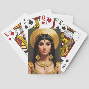 Cleopatra Egyptian Queen Pharaoh Art Poker Cards