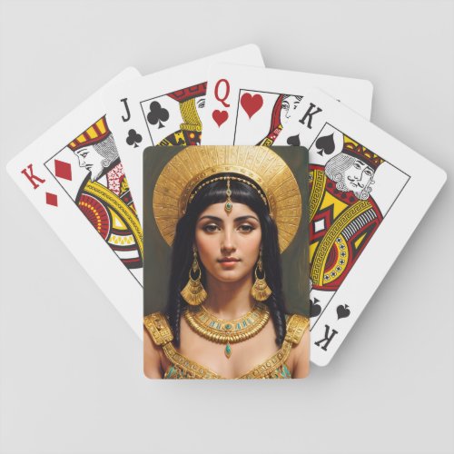 Cleopatra Egyptian Queen Pharaoh Art Poker Cards