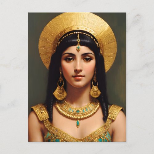 Cleopatra Egyptian Queen Portrait Art Postcard