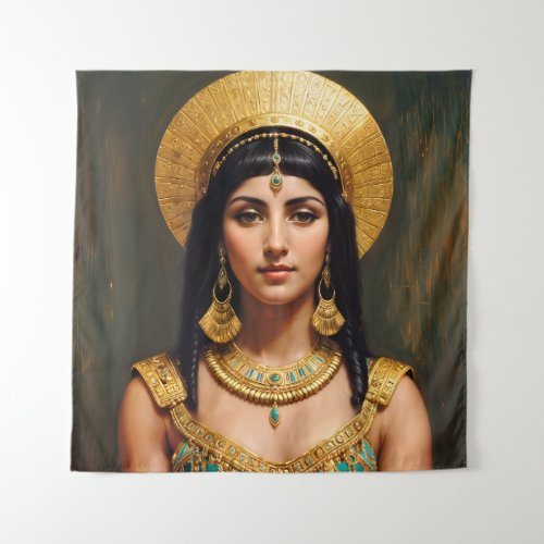 Cleopatra Egyptian Queen Portrait Art Tapestry