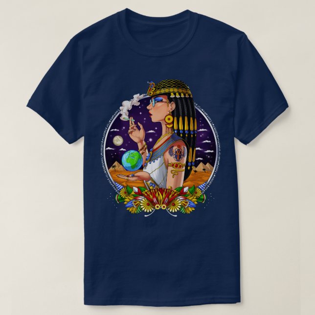 Cleopatra Egyptian Queen T-Shirt (Design Front)