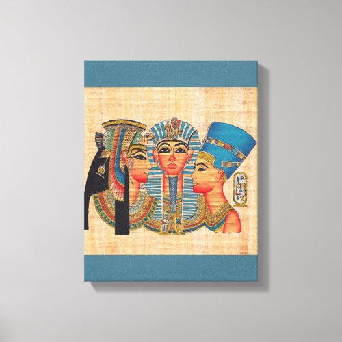 CLEOPATRA Egyptian Queen Vintage Style Artwork Canvas Print