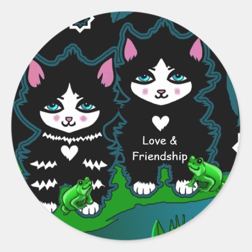 Cleopatra Eye Kitten Breed Sticker