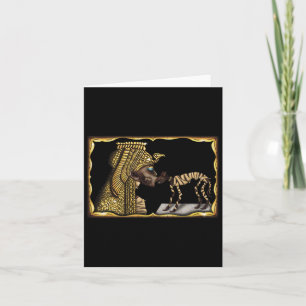 Cleopatra Mummy Funny Halloween Costumes Men Women Card