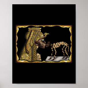 Cleopatra Mummy Funny Halloween Costumes Men Women Poster