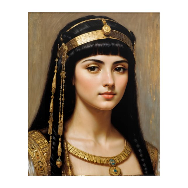 Cleopatra Portrait Egyptian Queen Art (Front)
