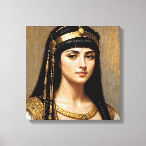 Cleopatra Portrait Egyptian Queen Art Canvas Print