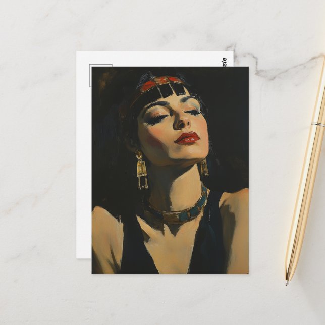 Cleopatra  postcard (Front/Back In Situ)