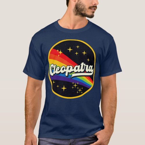 Cleopatra Rainbow In Space Vintage Style T_Shirt