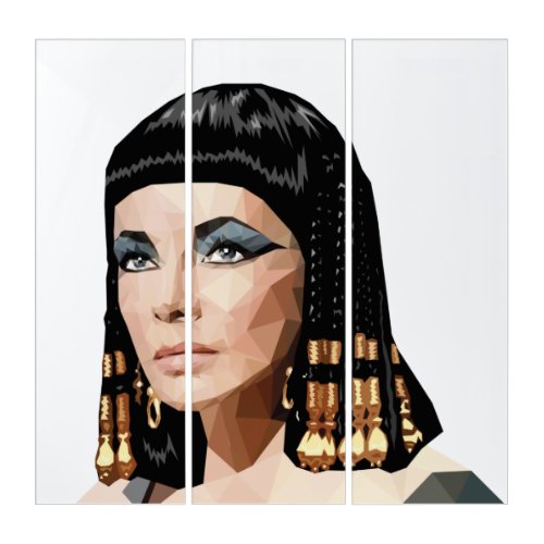 Cleopatra the Egyptian queen Triptych