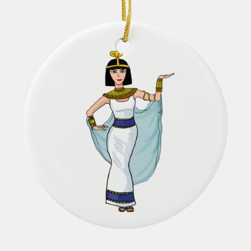 Cleopatra the Pharaoh of Egypt Ceramic Ornament