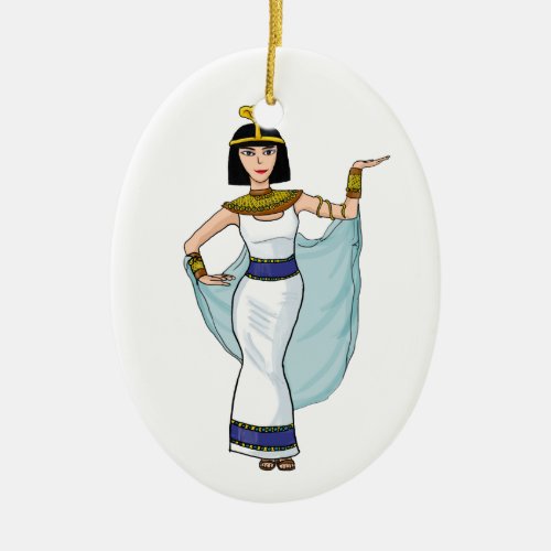 Cleopatra the Pharaoh of Egypt Ceramic Ornament