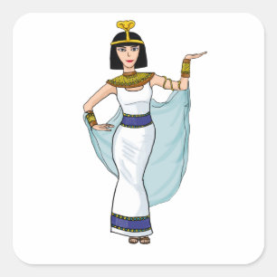 Cleopatra the Pharaoh of Egypt Square Sticker