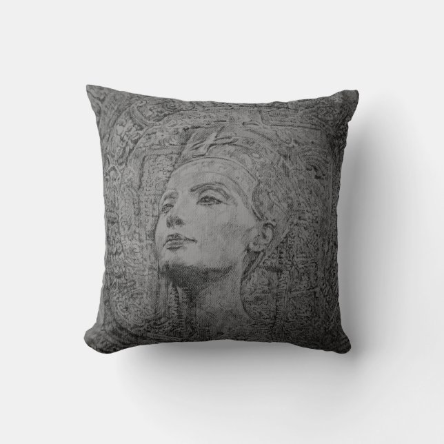 Cleopatra throw pillow (Front)