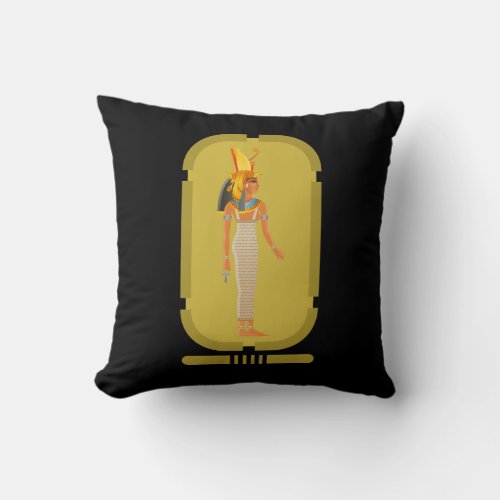 Cleopatra Throw Pillow