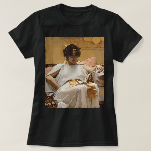 Cleopatra Waterhouse Vectorized Art T_Shirt