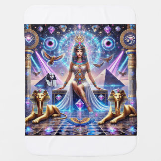"Cleopatra's Divine Realm – The Golden Goddess of  Baby Blanket