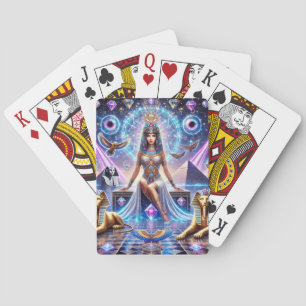 Cleopatra's Divine Realm The Golden Goddess Poker Cards