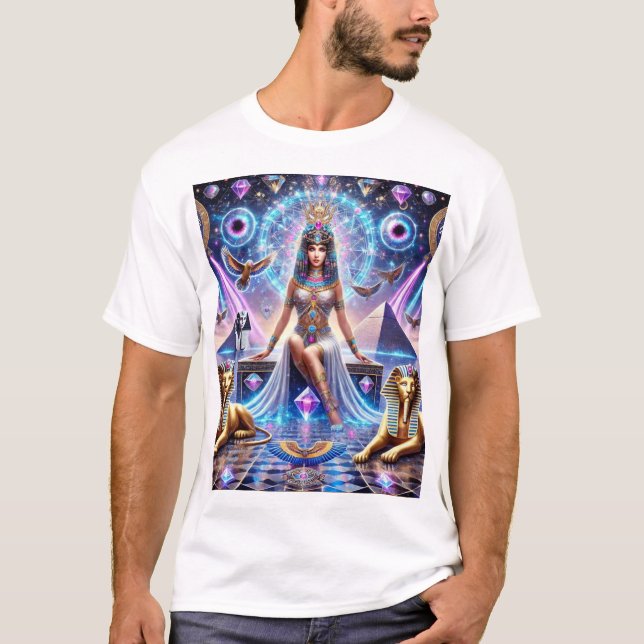 Cleopatra's Divine Realm The Golden Goddess T-Shirt (Front)
