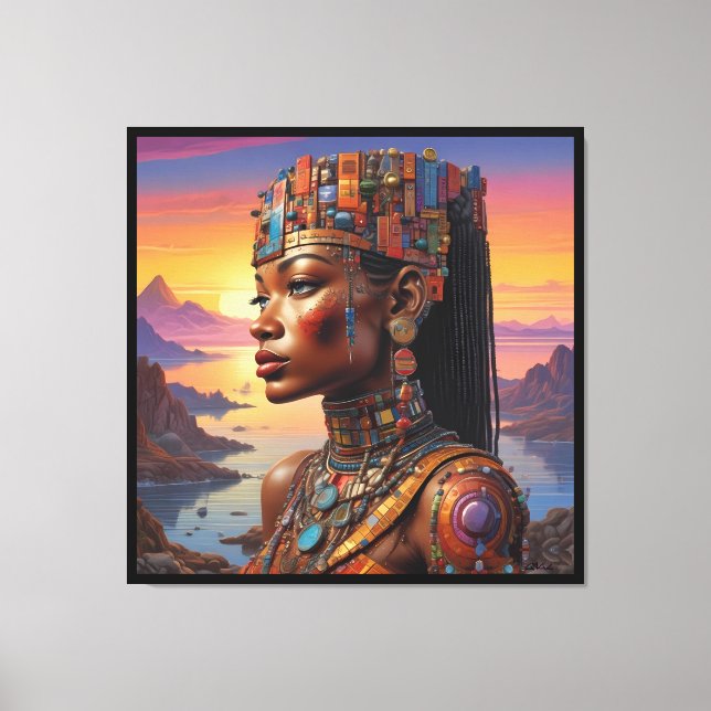 Cleopatra's Gaze Canvas Print (Front)