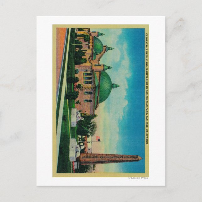 Cleopatra's Needle and Planetarium in Postcard (Front)