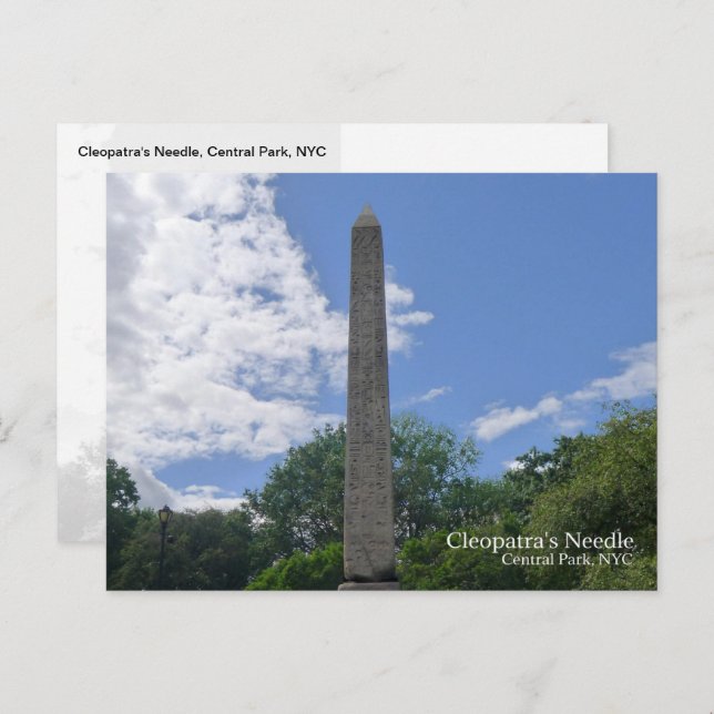 Cleopatra's Needle, Central Park, NYC -  Postcard (Front/Back)