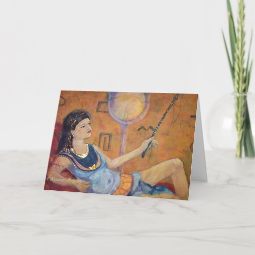 Cleopatras Reign Greeting Card by Maureen A Gira