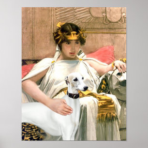 Cleopatra's Whippet (Famous art adaptation) Poster