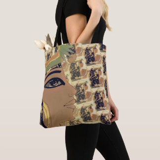 Cleopatras with 1 Large Brown on Beige Tote Bag