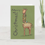 Cleo&#39;s Merry Christmas - Green Holiday Card at Zazzle