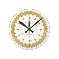 Clergy 50th Golden Jubilee Ordained Anniversary Round Clock