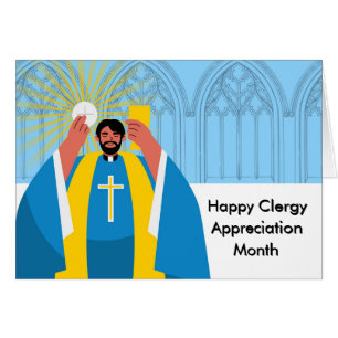 Clergy Appreciation Month Eucharist Communion  Cards