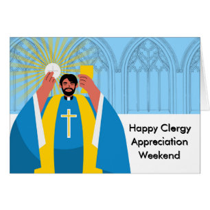 Clergy Appreciation Weekend Eucharist Communion  Cards