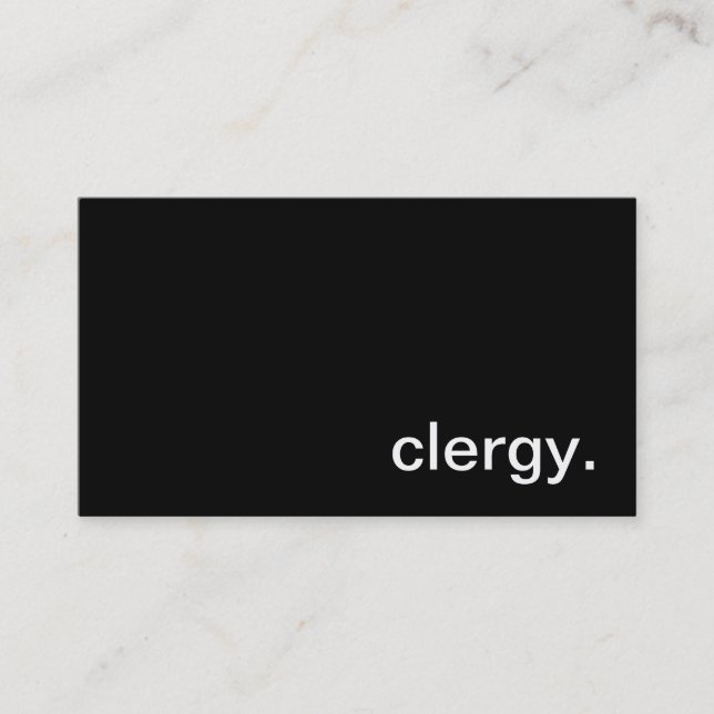 Clergy Business Card (Front)