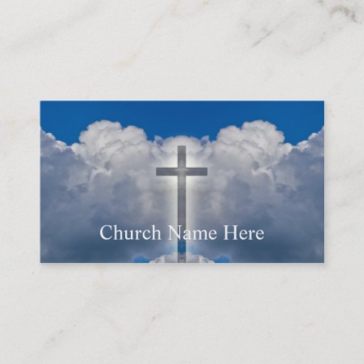 Customizable Clergy Information Cards Business Cards