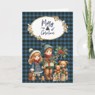 Clergy Original Scottish Tartan Holiday Card