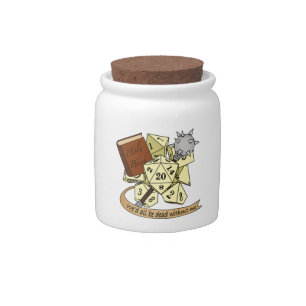 Cleric Dice Design Candy Jar