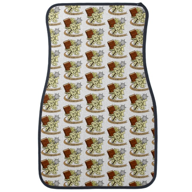 Cleric Dice Design Car Floor Mat (Front)