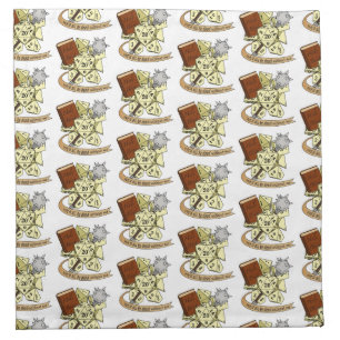 Cleric Dice Design Cloth Napkin