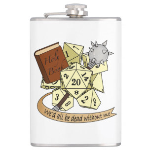 Cleric Dice Design Flask