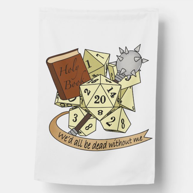 Cleric Dice Design House Flag (Front)