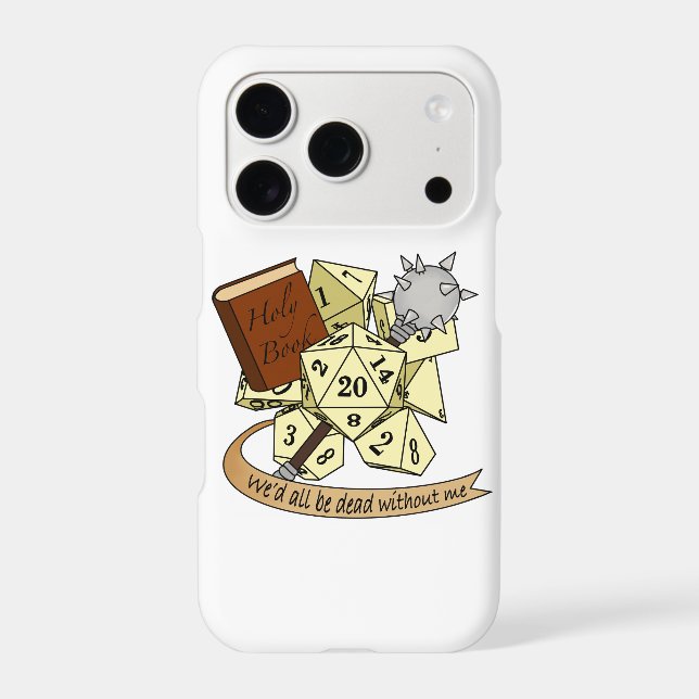 Cleric Dice Design Iphone Case (Back)