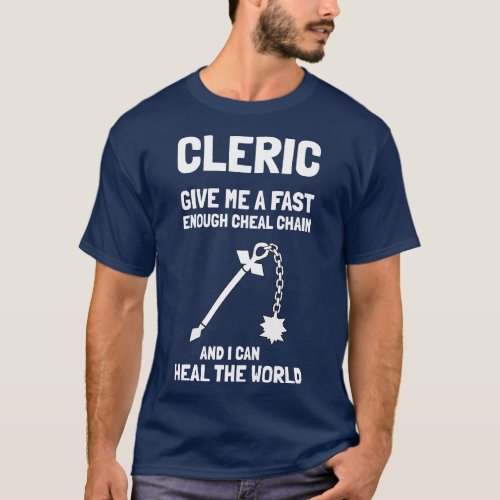 Cleric Heal the World T_Shirt